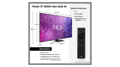 Samsung 75" QN90C Neo QLED 4K Smart TV (2023)