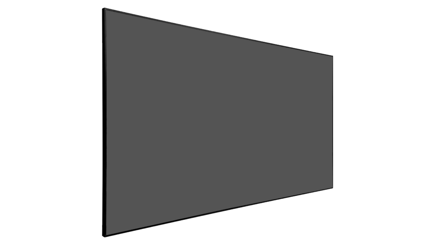 SI Zero Edge 160" Fixed Projector Screen with RGB Kit - Slate