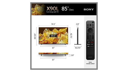 Sony BRAVIA XR 85" X90L Full Array LED 4K Google TV (2023)
