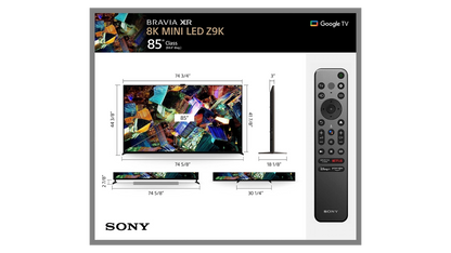 Sony BRAVIA XR 85" Z9K 8K Mini LED Google TV (2022)